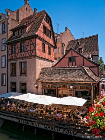 Dining Outdoors in Strasbourg, France