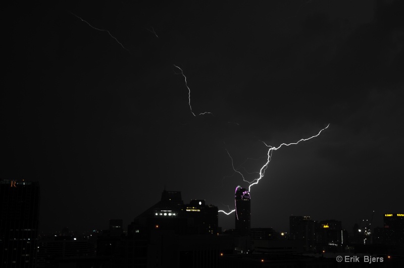 Lightning over Bangkok