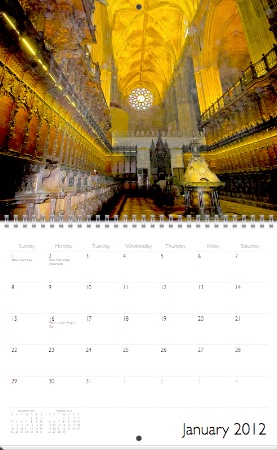 Spain Calendar first page