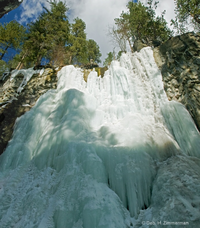 Hidden Waterfall of Ice  - ID: 11685320 © Deb. Hayes Zimmerman