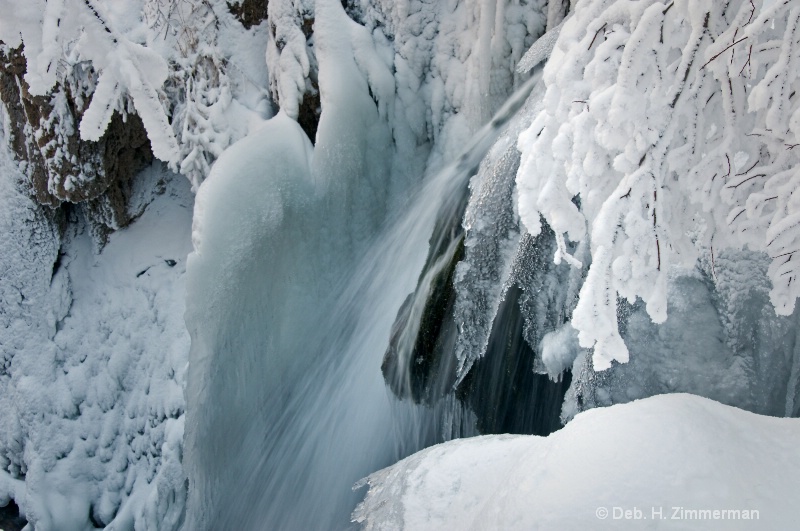 Icy Forms of Roughlock Falls - ID: 11685329 © Deb. Hayes Zimmerman