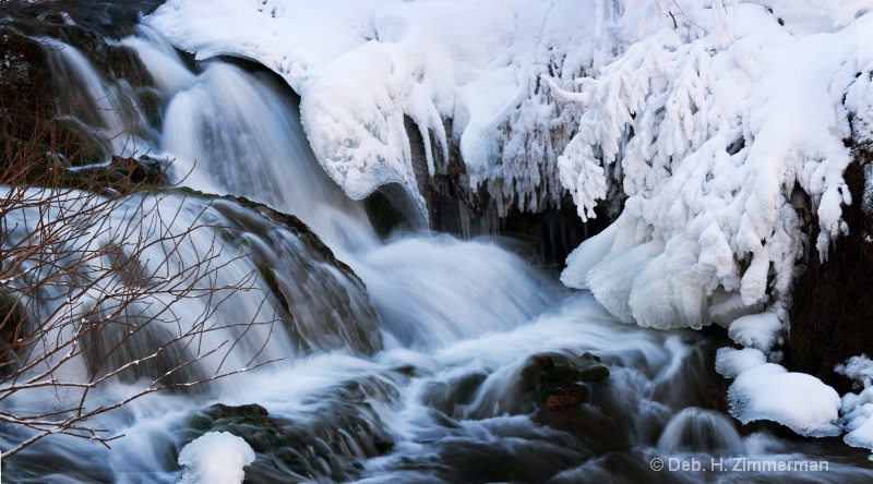 Icy Stream Panoramic - ID: 11685338 © Deb. Hayes Zimmerman