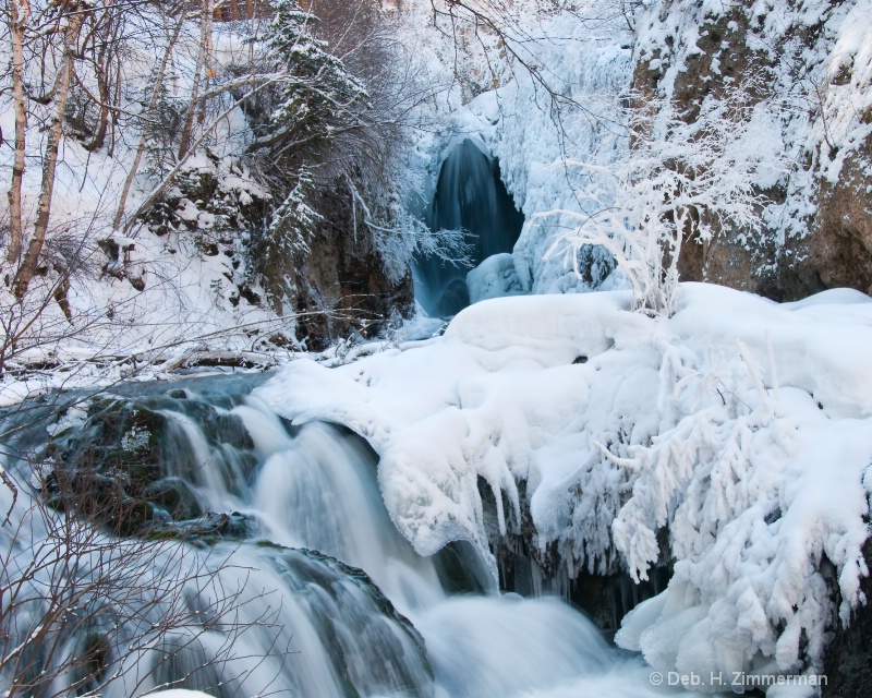Roughlock Falls in Icy Splendour - ID: 11685401 © Deb. Hayes Zimmerman