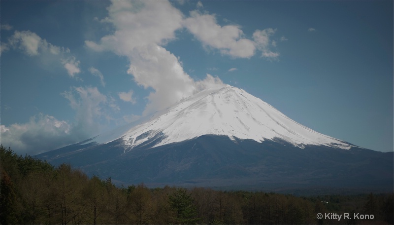 Mt. Fuji from Takae San's Window at Lake Kowag - ID: 11688532 © Kitty R. Kono
