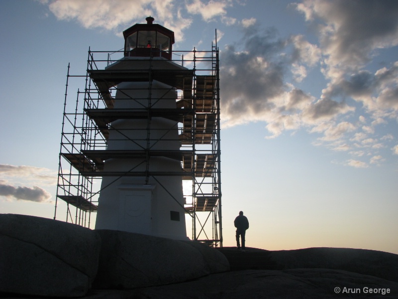 Day end at Peggy's Cove
