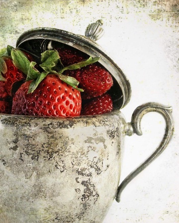 silver & strawberries