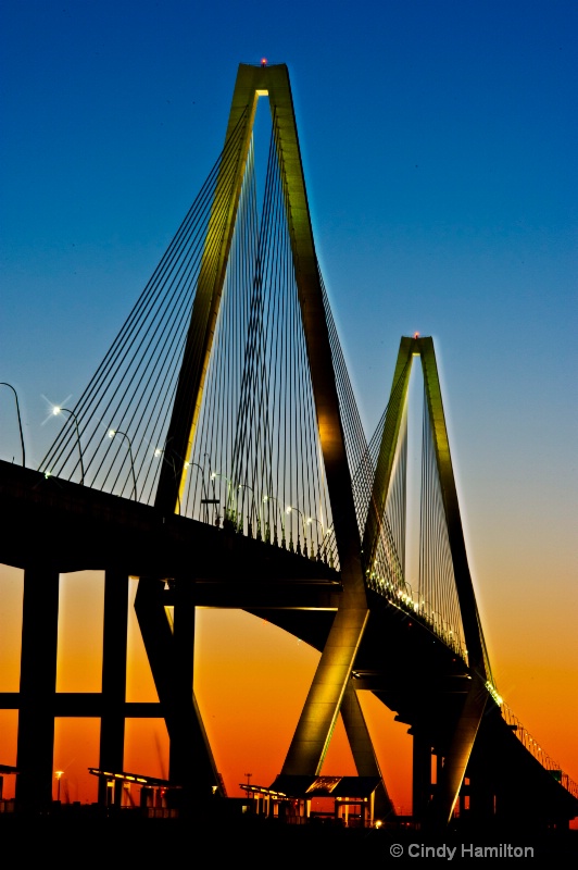 Ravenel Bridge, Charleston, SC at Twilight