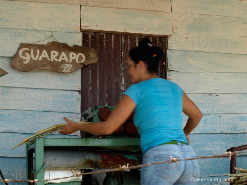 Making Guarapo- Sugar Cane Juice: Manaca Iznaga