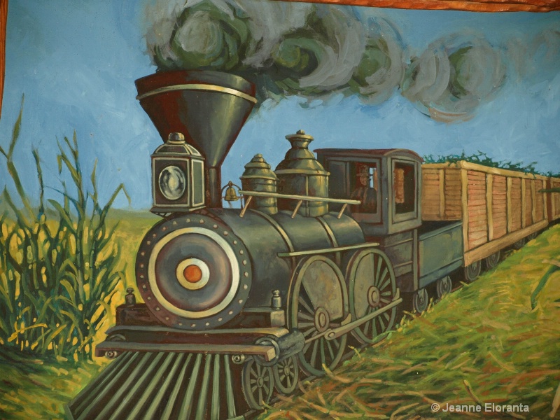 Painting of Sugar Cane Train