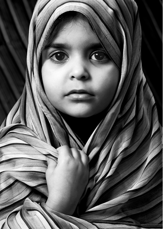 CHILD IN SCARF
