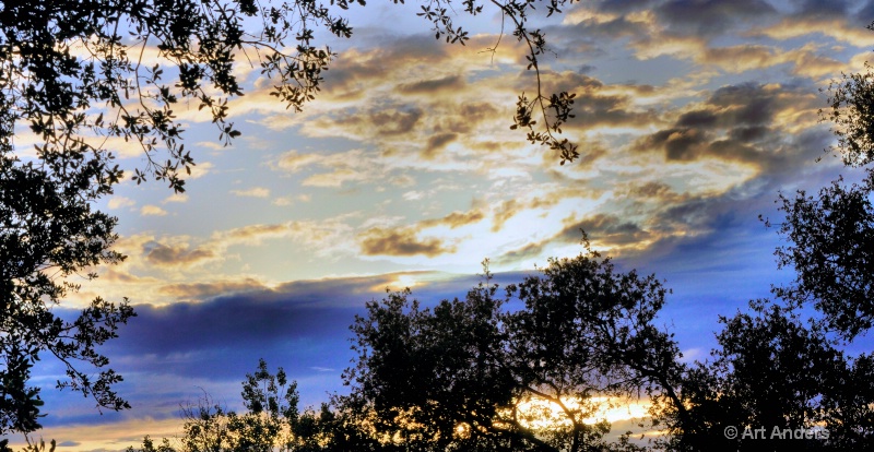 sunset at rancho de La Rocha
