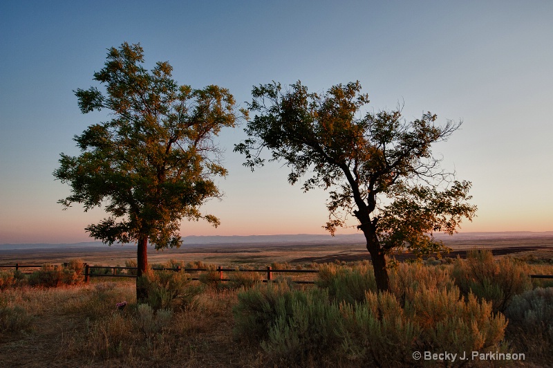 Sunset at Bonneville Point