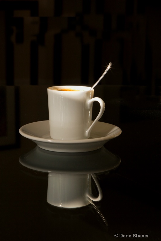  Morning light on espresso cup
