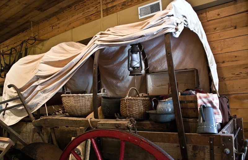 William and Martha Drinkard's Covered Wagon