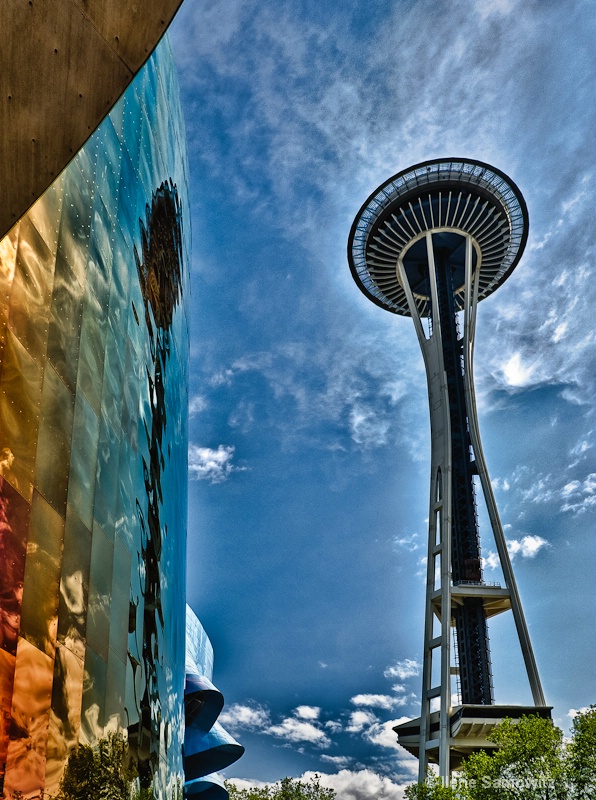 Space Needle Reflected