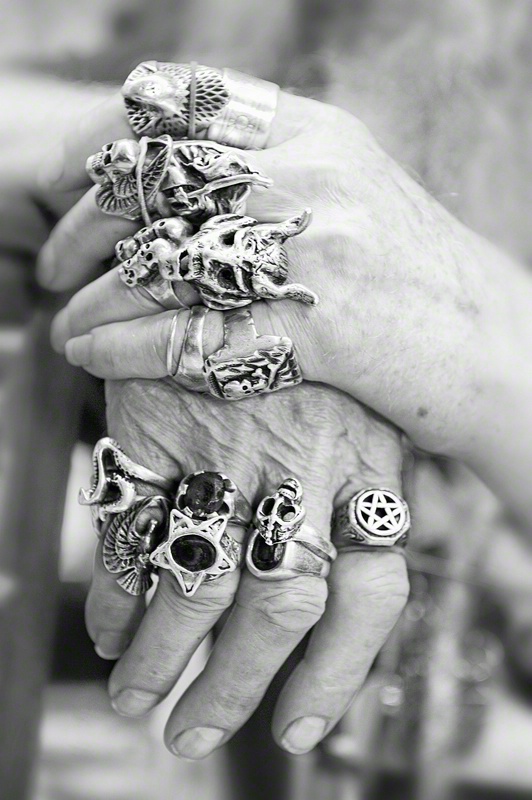Rings on his fingers