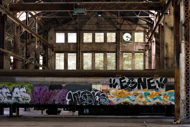 Graffiti'ed abandonment