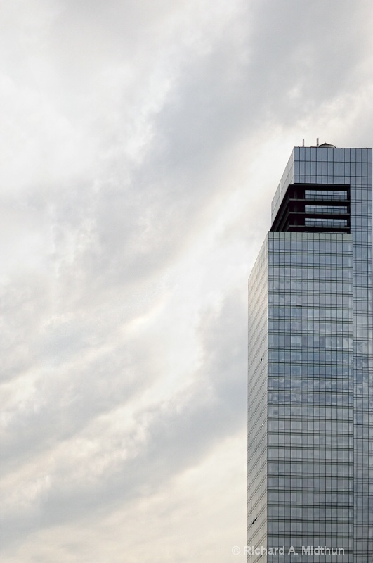 Manhattan Musings:  Tower and Clouds