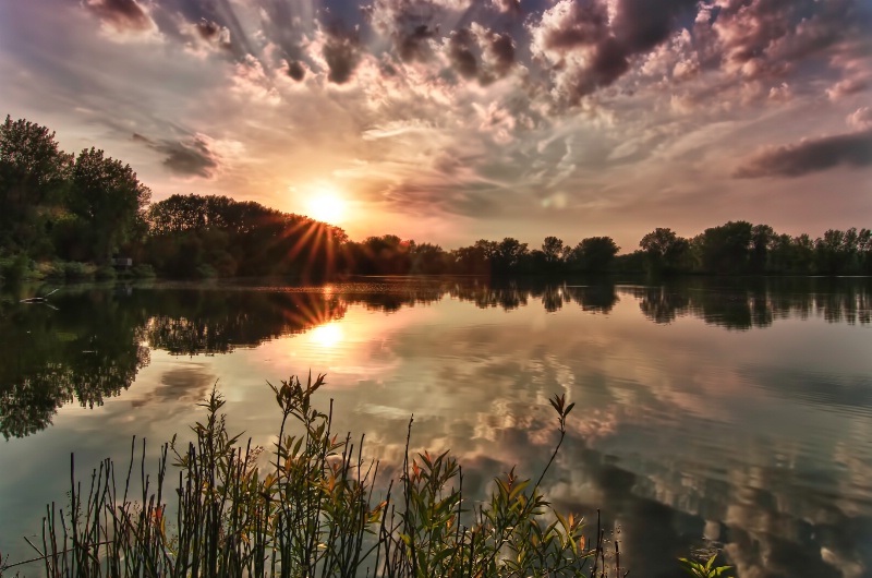 Sunset at Fox Brook Park