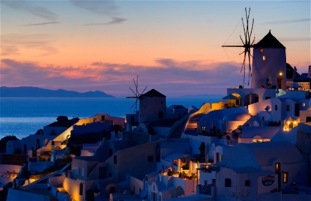 Oia  - Santorini at blue hour