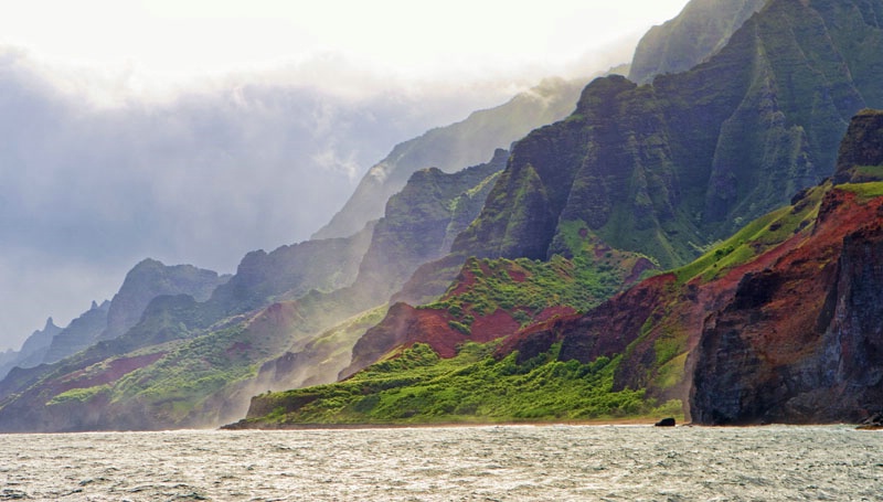 Misty Na Pali Coast, Kauai