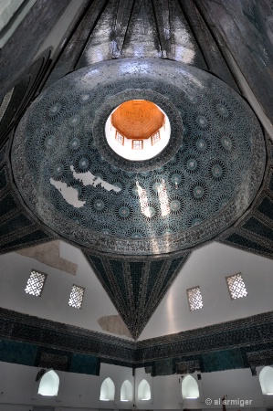 Ceiling Dome of Karatay Medrese at Konya Turkey.