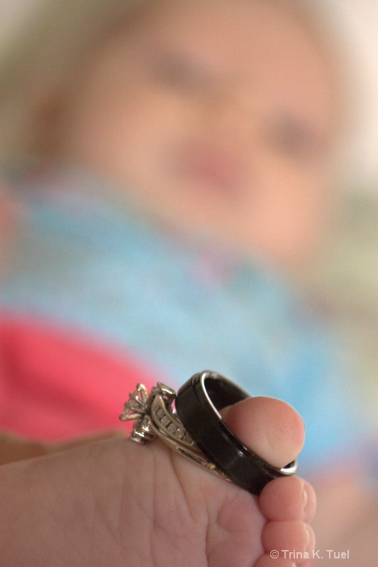 Baby with Wedding Rings