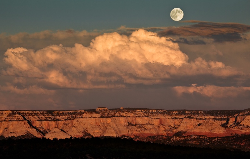 HARVEST MOON ZION - ID: 11896656 © Patricia A. Casey