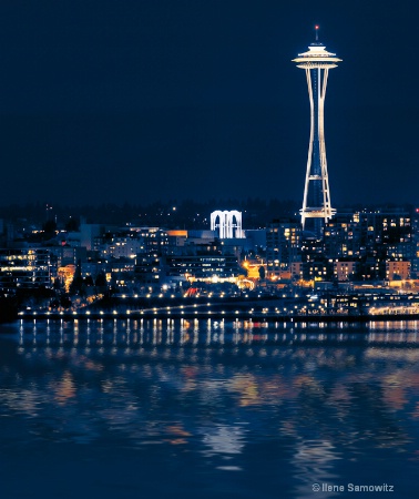Space Needle Reflected from Alki