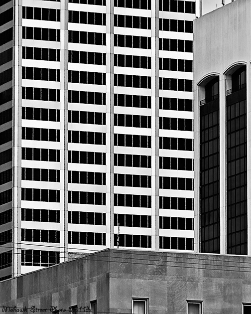 Downtown Columbus In Black And White