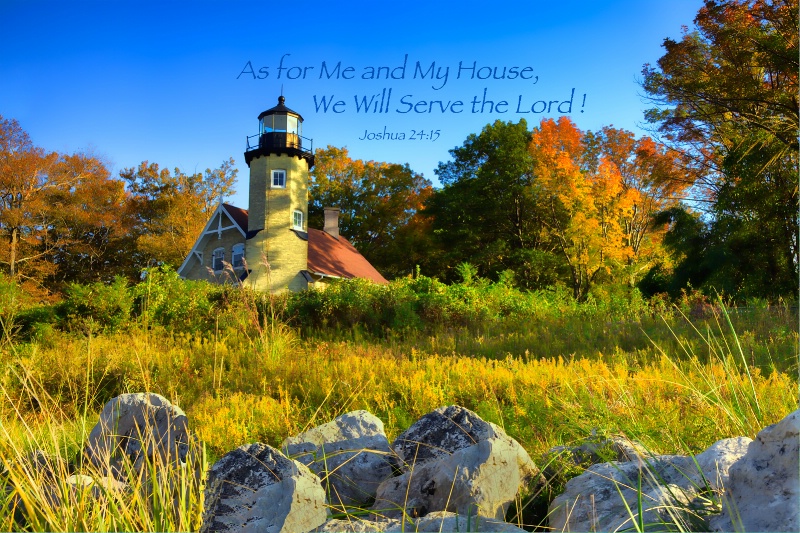 White River Lighthouse / Joshua 24:15 - ID: 11907753 © Leland N. Saunders