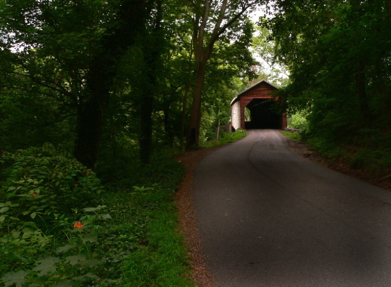 Approaching Covered Bridge
