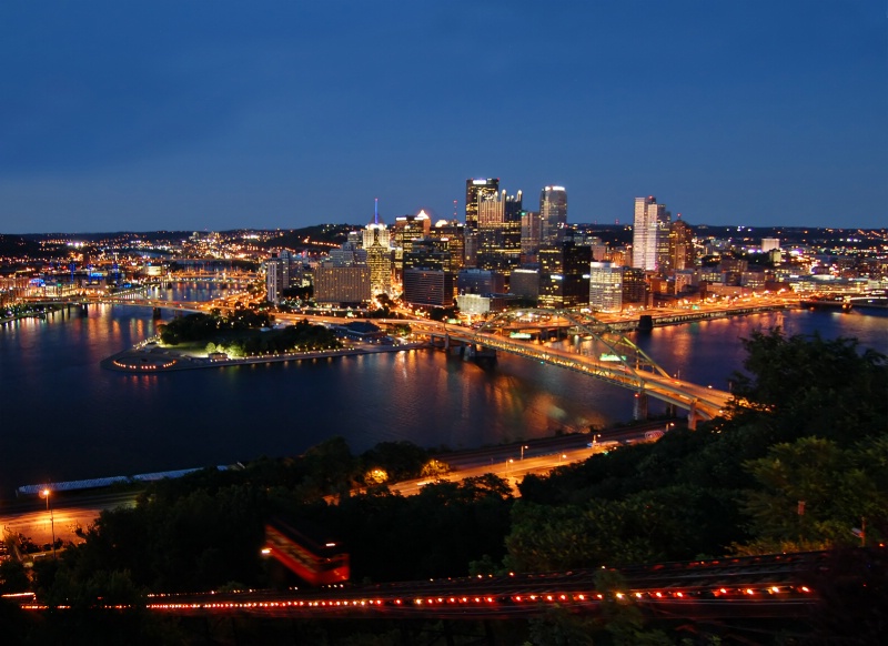 Pittsburgh Nightscape w/ Incline