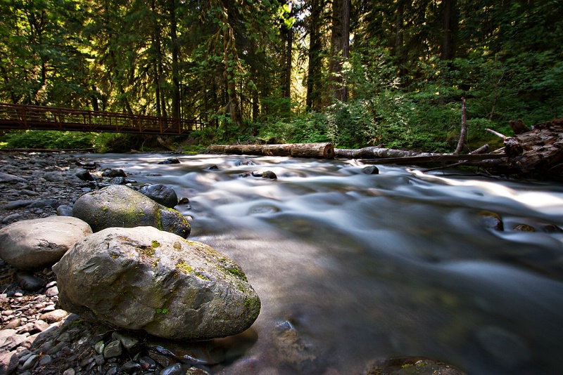 Flow of the water