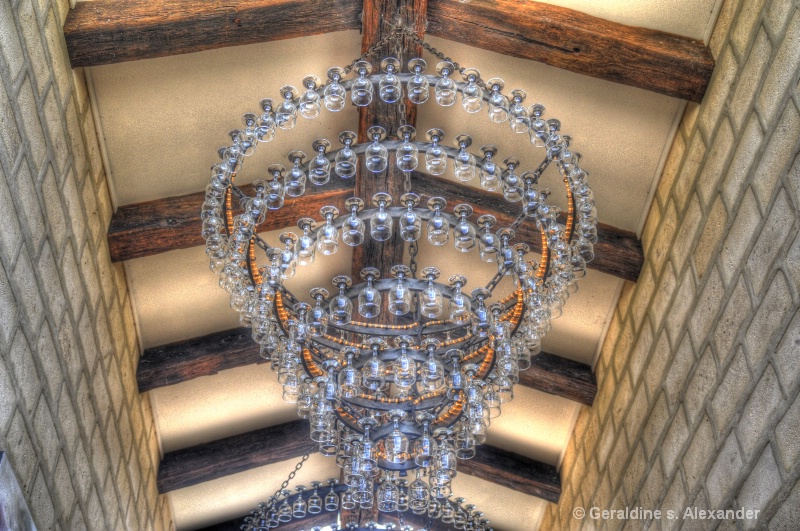 Wine Glass Chandelier