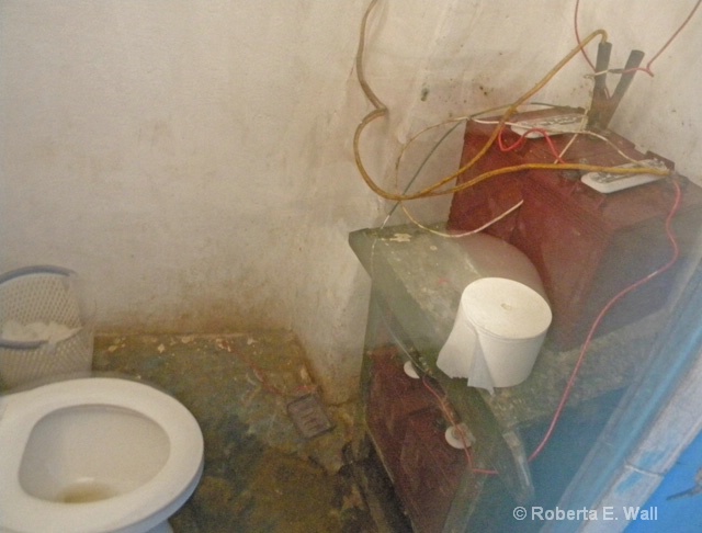 rectory bathroom and electricity source