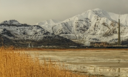 The Great Salt Lake.