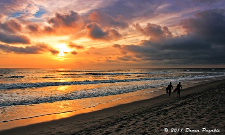 Surfing & Sunset