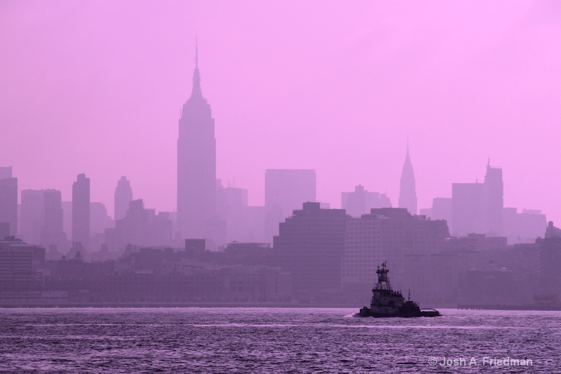 New York City Morning with Tugboat