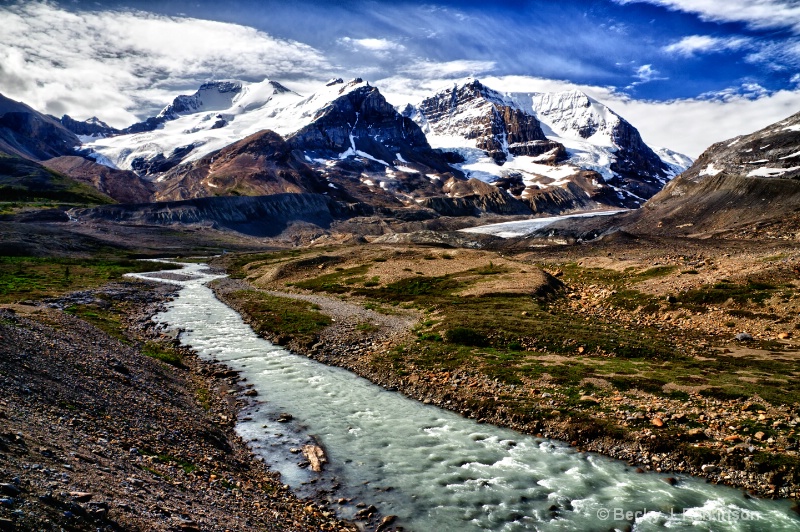 Athabasca River at Athabasca Glacier