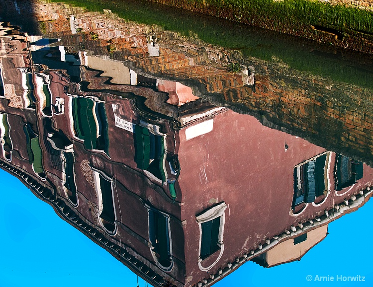 Canal Reflection - ID: 12003786 © Arnie Horwitz