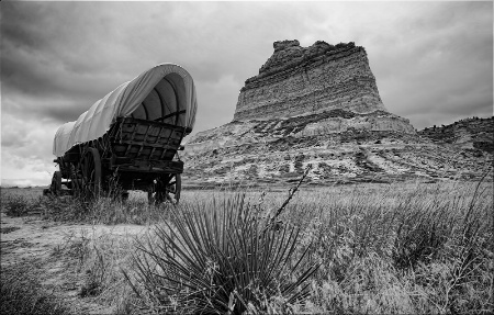 ~ ALONG THE OREGON TRAIL ~ B&W