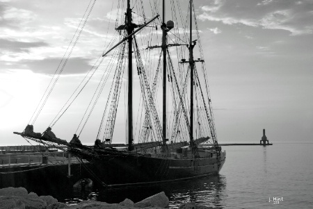 Tall Ship At Rest