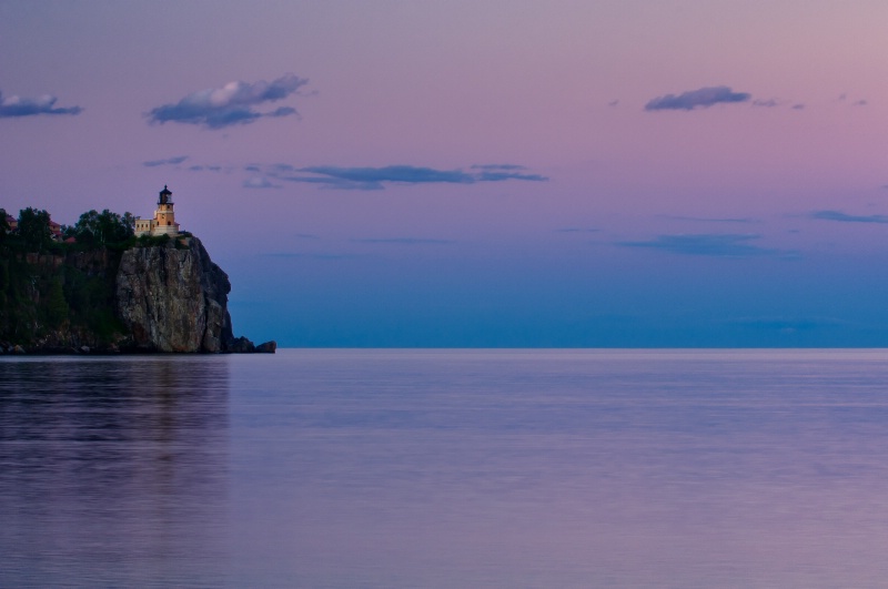 Split Rock Lighthouse, afterglow