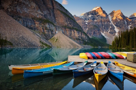 Morning At Moraine Lake