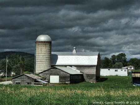Dark Clouds over Farm
