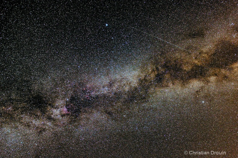 Milky Way galaxy in the Cygni area