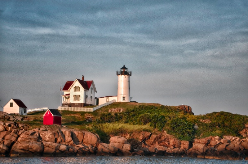 Golden Hour at Cape Neddick Lighthouse, York Maine