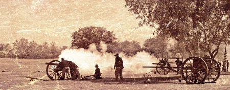 Devastating cannon fire