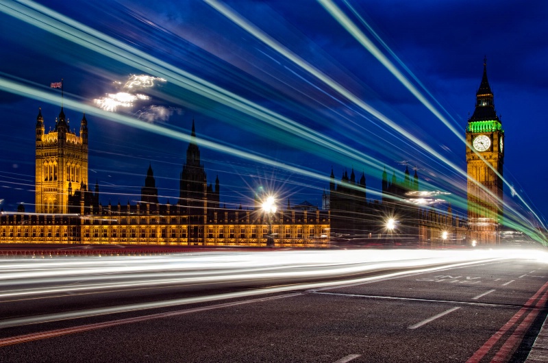 Light Trails - Big Ben